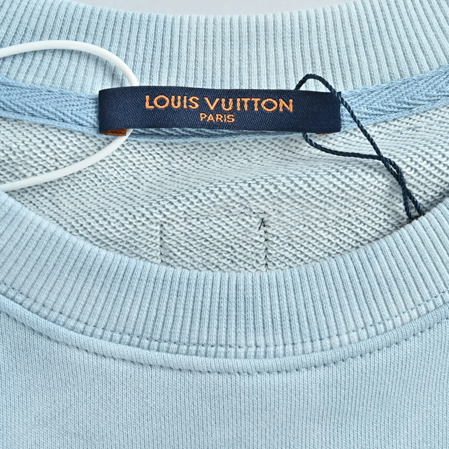 Louis Vuitton/Louis Vuitton letter-dyed embroidered crewneck sweatshirt